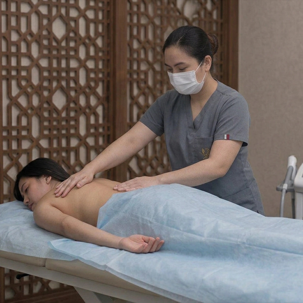 Lymphatic drainage massage in Qatar at New Shape by Bouchra